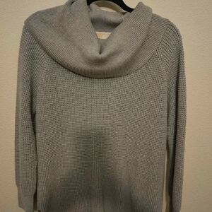 Michael Kors Sweater M Gray Cowl Neck